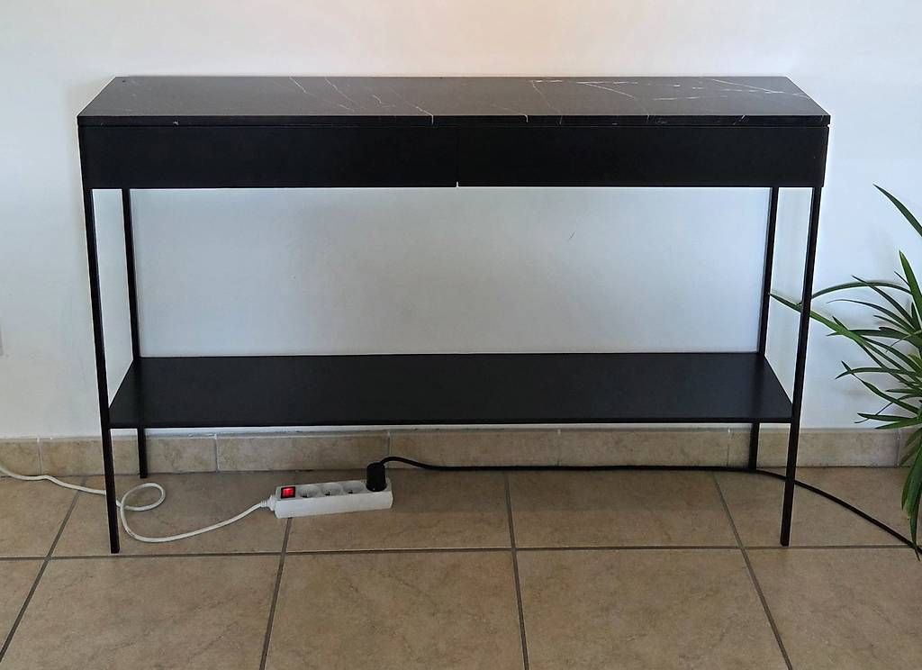 Cassettiere: Console marbre et métal noire – Usato da Genève venduto da cel_9ypg