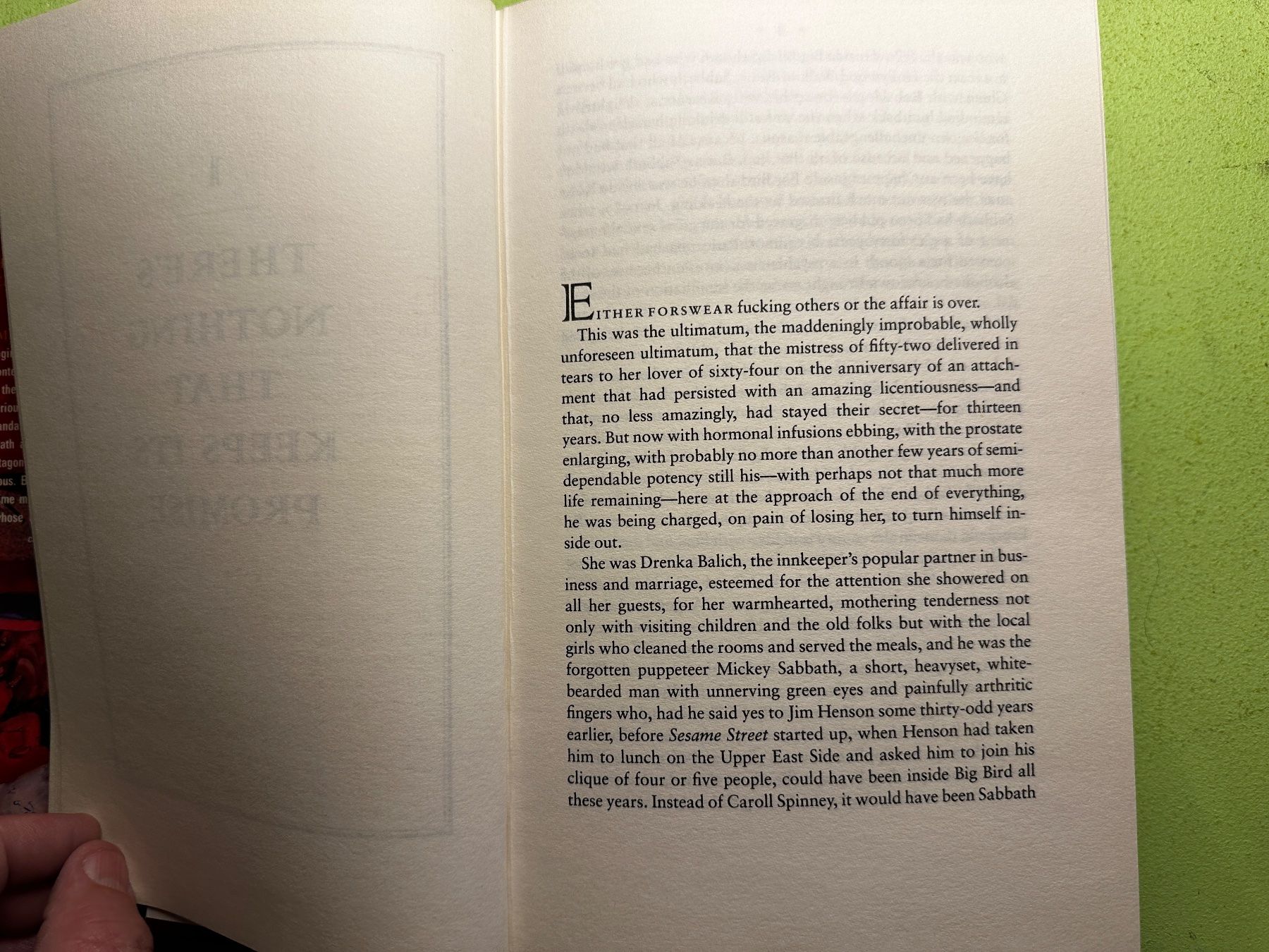 Libri: Philip Roth: Sabbath's Theater. – Usato da Zürich venduto da allp 4