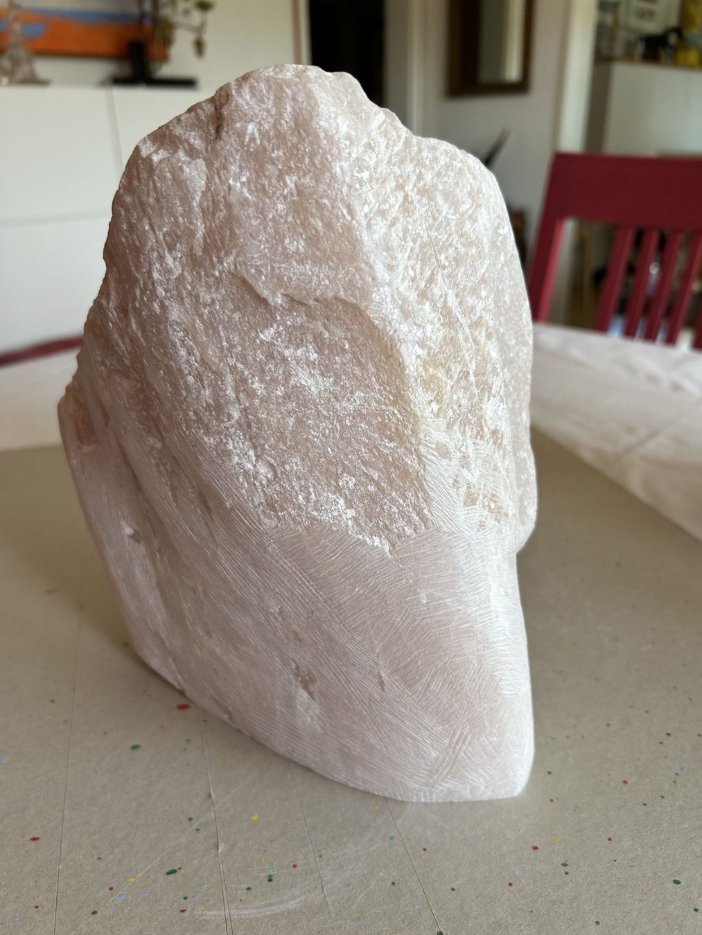 Mineralien & Heilsteine: Speckstein rosa mit Bearbeitungswerkzeugen – Gebraucht aus Binningen von rge_dy7z