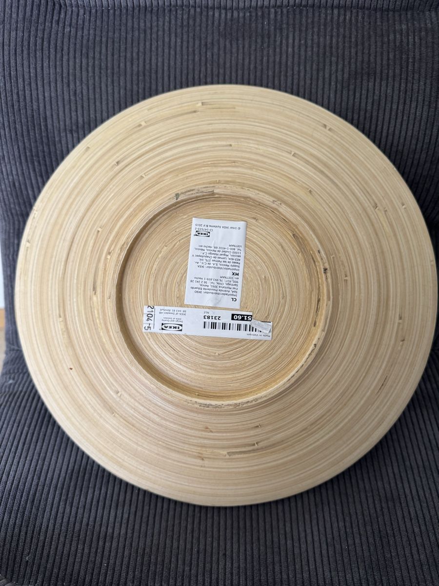 Ikea Piatti: IKEA Bambus Schale rund Tray – Usato da Dübendorf venduto da uji_p2hg 1
