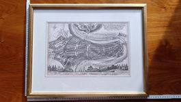 Historischer Stadtplan Bern – gerahmt