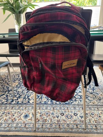 Dakine Rucksack Rot/Schwarz Kariert - Top Zustand!
