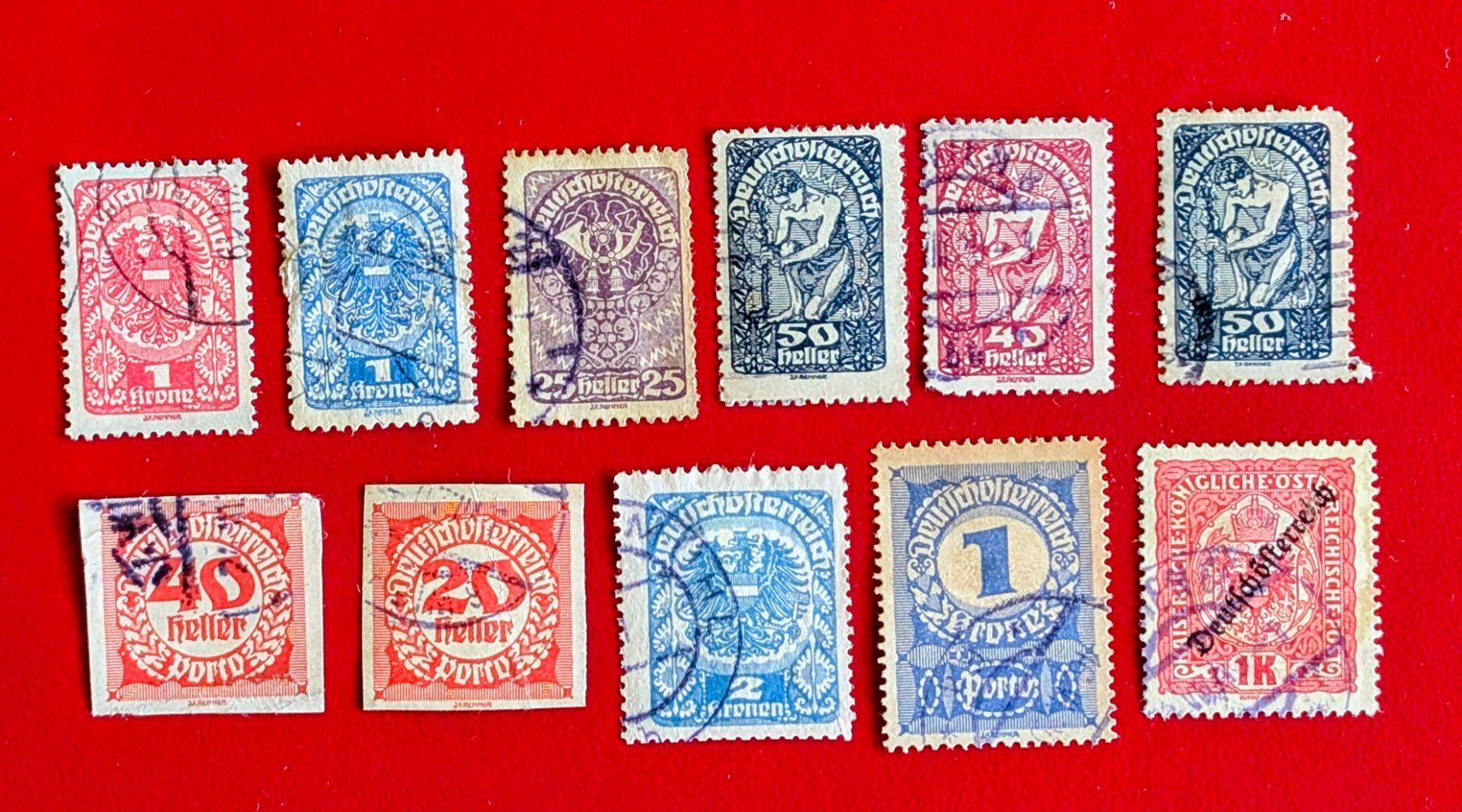 Tutti i francobolli: ÖSTERREICH DEUTSCHÖSTERREICH 1919 GEST. – Usato da Düdingen venduto da Quartierstrasse