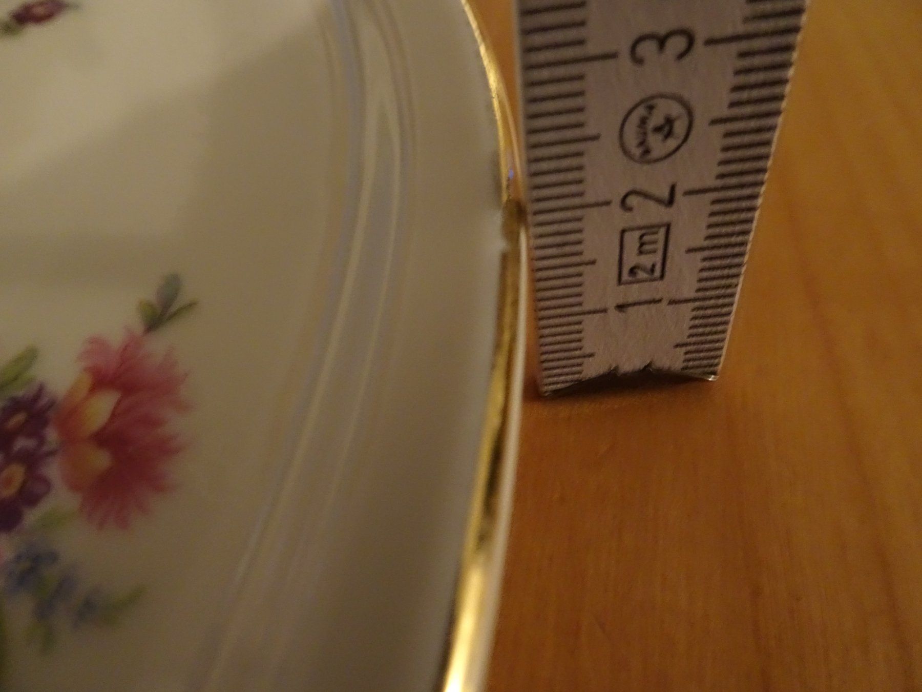 Servierplatten: Langenthal Platte mit Blumendekor, Vintage Durchmesser 30cm – Gebraucht aus Zürich von Roulet 9