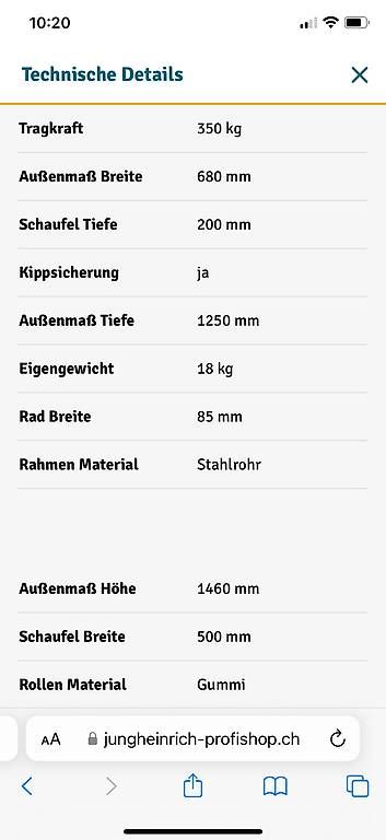 Schubkarren: Plattenkarre  – Gebraucht aus Langendorf von arm_fr8v 4