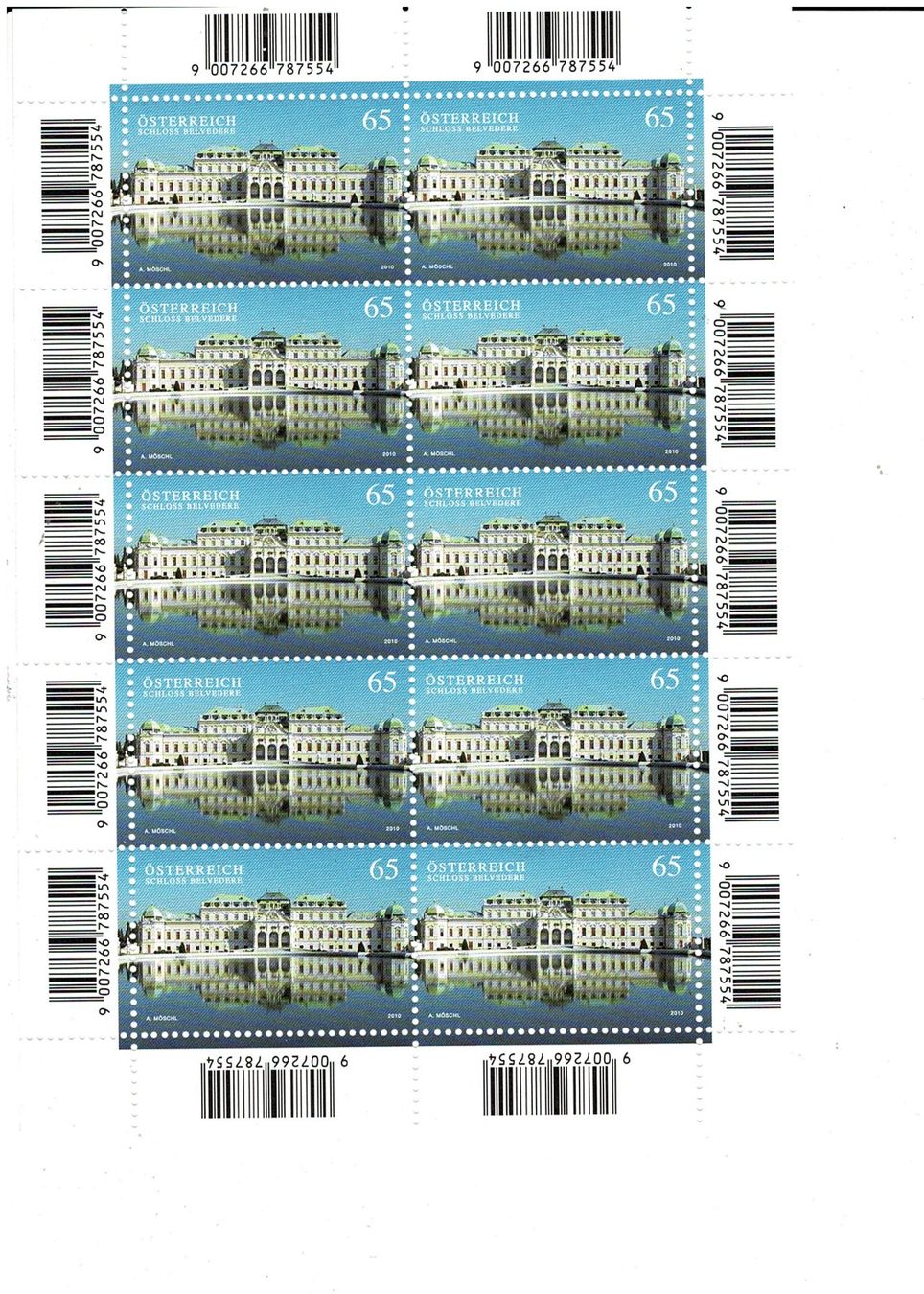 Tutti i francobolli: Schloss Belvedere 1 KB ** – Nuovo (secondo la descrizione) da Lausanne venduto da Whorvath