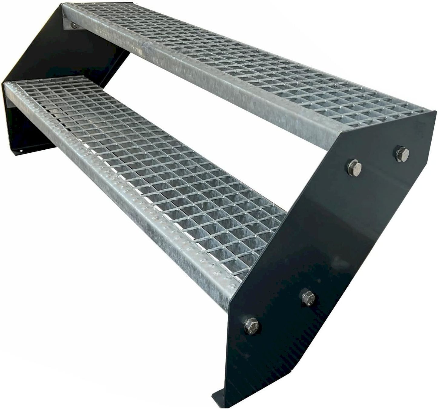 Altro: Stahltreppe 2 Stufen 100x38cm anthrazit – Nuovo e nell'imballaggio originale da Bottighofen venduto da zaap