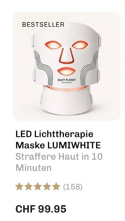 Cura del viso: Rotlichttherapiemaske – Usato da Basel venduto da MiJu