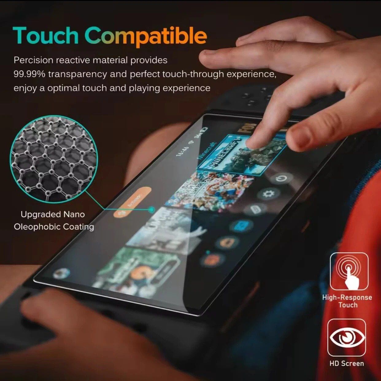 Retouches de peinture & films: für Nintendo Switch 2  Schutzglas Glasfolie – Neuf (Voir description) à Kirchdorf AG par Lionstein 4