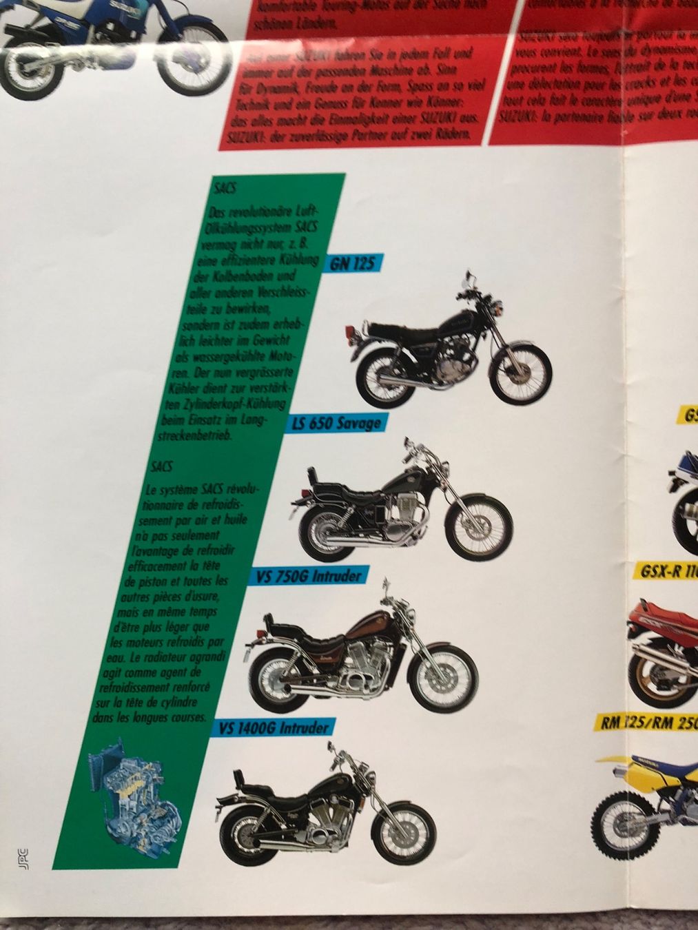 Suzuki Strada: Suzuki GSXR poster-prospectus – Usato da Morrens VD venduto da kawah2 4