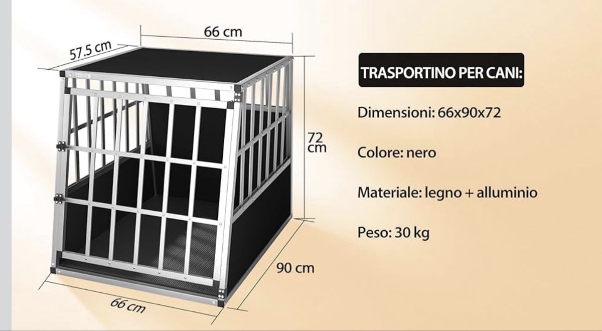 Gabbie, trasporto & Sicurezza: Kennel cane auto – Nuovo (secondo la descrizione) da Grono venduto da mau_7xq6 1