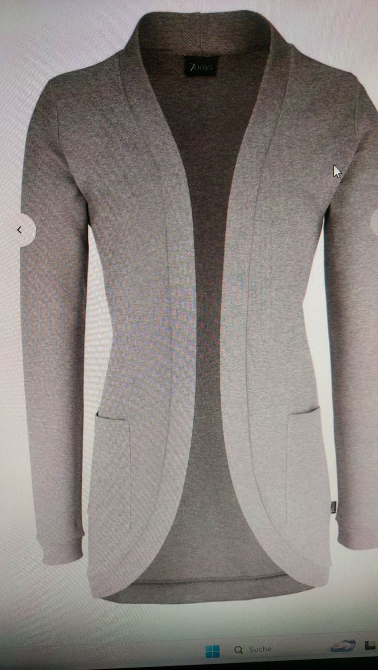 Giacche: MUDAU  Arbeits-Cardigan Jerseyjacke,  Gr.M,  hellgrau, – Usato da Langnau am Albis venduto da kktdora 2