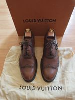 LOUIS VUITTON Luxus Herren Brogue Business Schuhe Braun 9/43