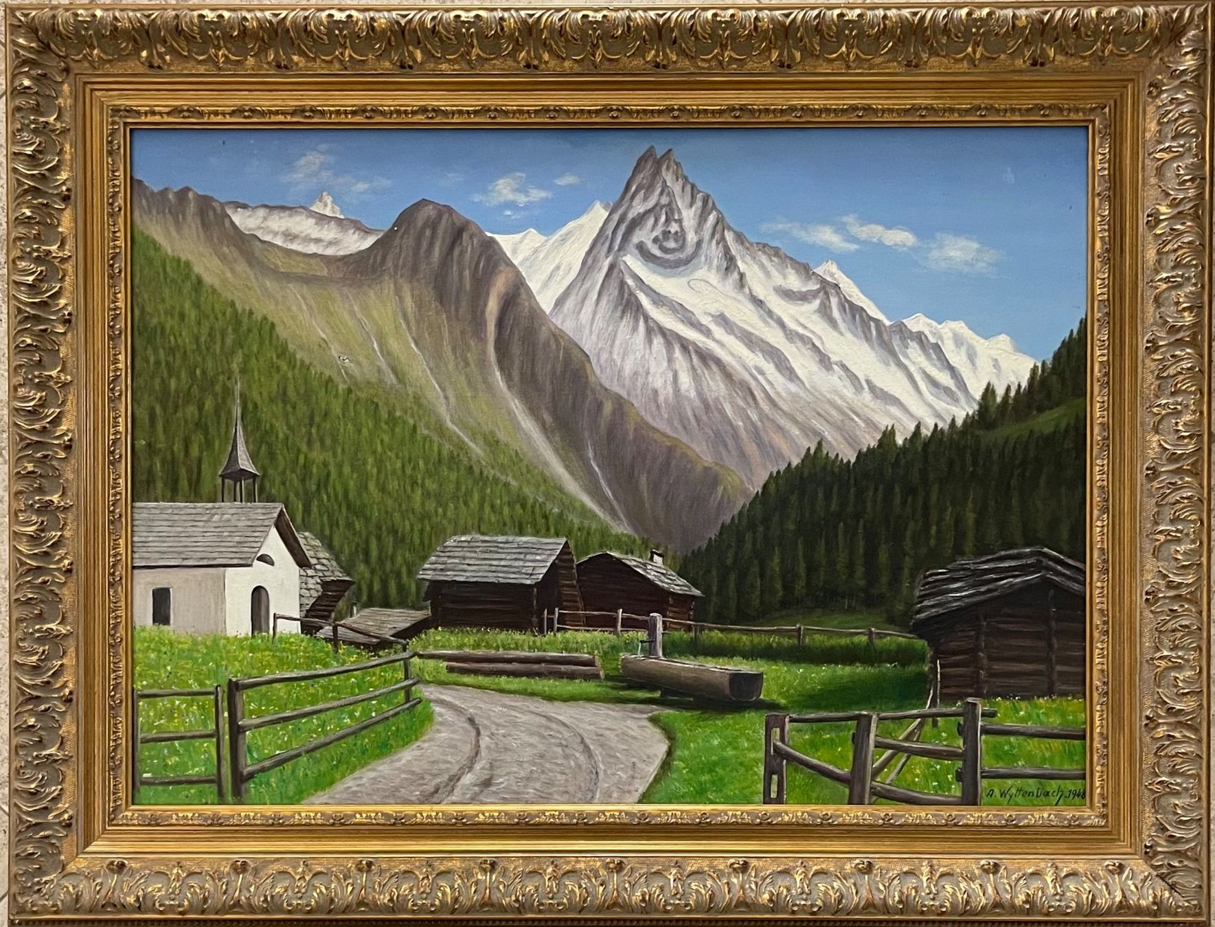 Dipinti: Wyttenbach Adolf (1875-1954) – Usato da Grosshöchstetten venduto da Perle1951