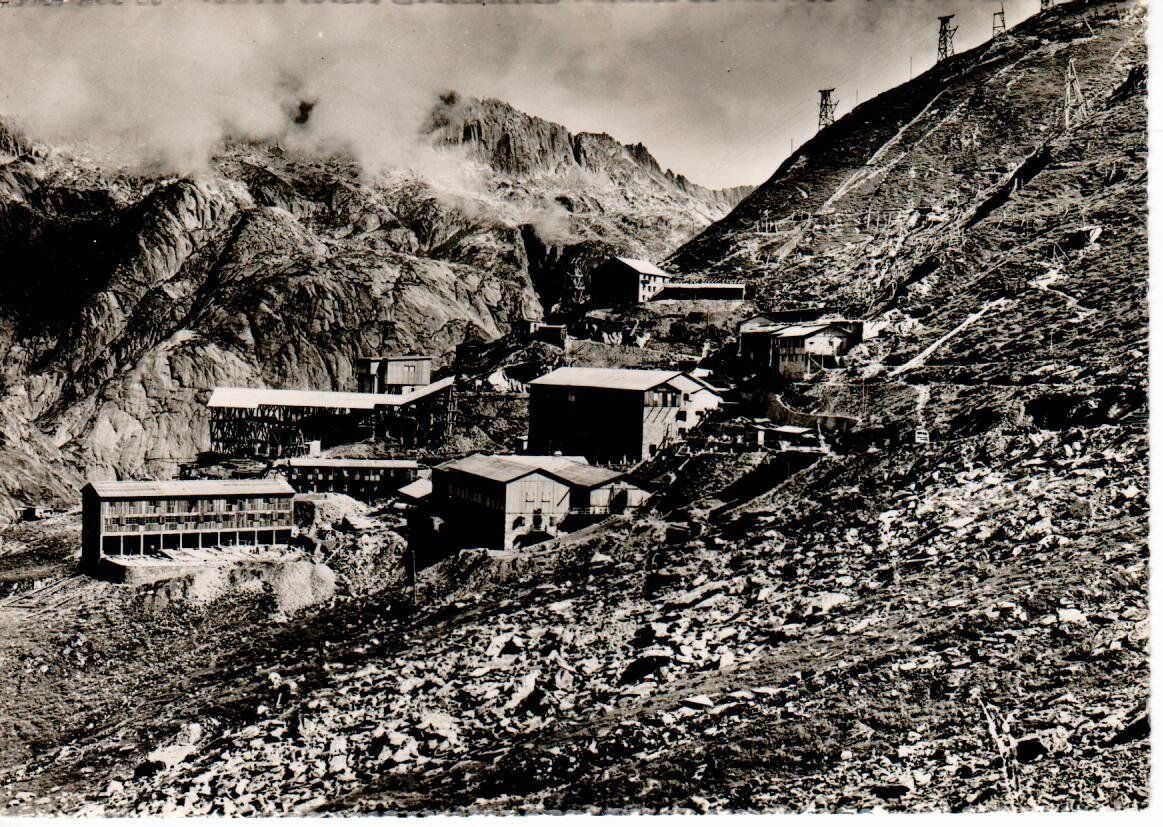 Ansichtskarten: Baustelle Oberaar Grimsel – Gebraucht aus Wolhusen von Curver9