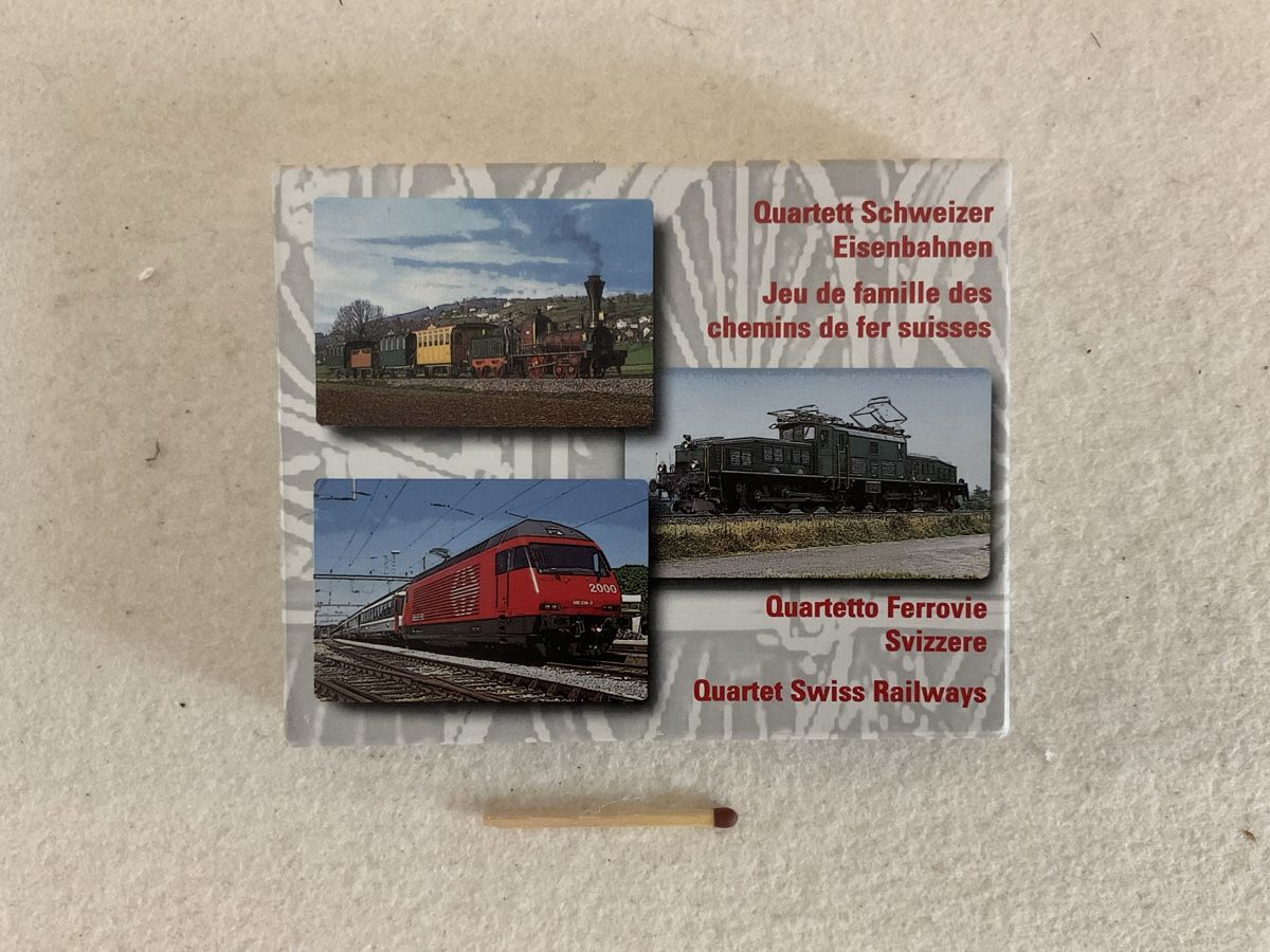 Giochi: Schweizer Eisenbahnen Quartett-Spiel, neuwertig – Usato da Zürich venduto da hi2_vh96 3