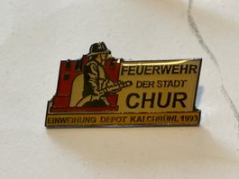 1 Pin Feuerwehr Chur Einweihung Depot 1993