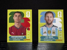 Panini Sticker WM 2026 Lionel Messi & Cristiano Ronaldo