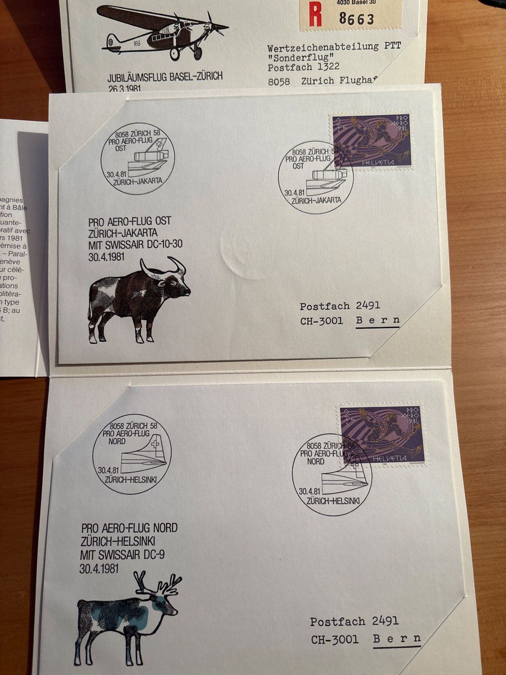 Alle Briefmarken: Flugpostheft - Swissair 1931-1981 – Neu (gemäss Beschreibung) aus Meggen von bdobdo 1