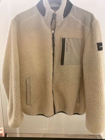 Calvin Klein Teddy Fleece Zip Jacket M neuwertig