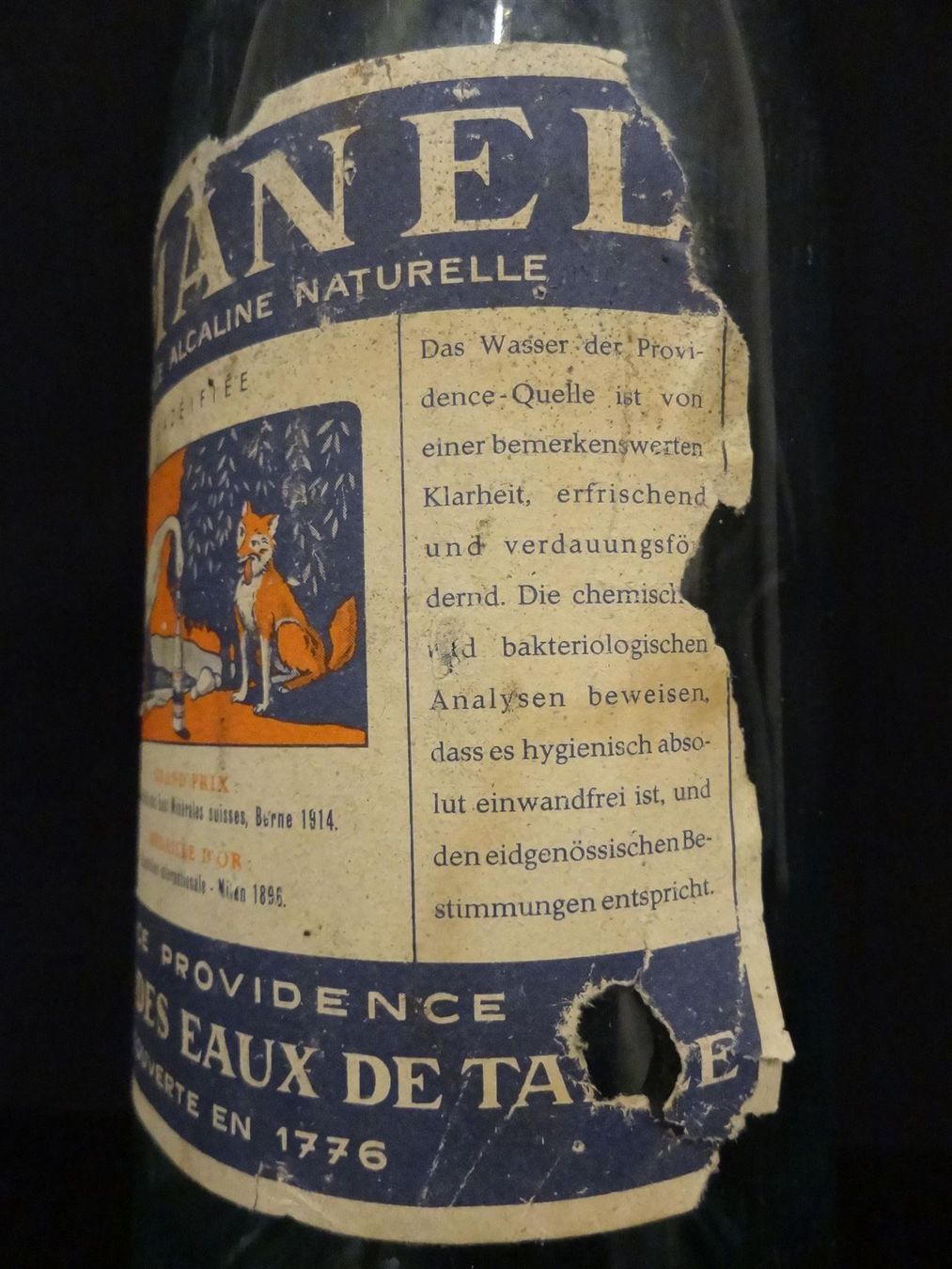 Gläser, Krüge & Flaschen: alte Flasche EAUX DE ROMANEL – Gebraucht aus Kerzers von Flaschenposten 3