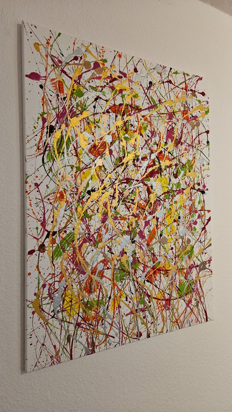 Dipinti: Tableau moderne unique, style abstrait - Couleurs vives – Nuovo (secondo la descrizione) da Le Locle venduto da fab_c9hh 2