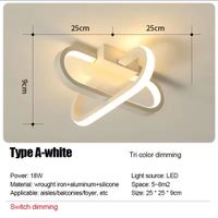Plafonnier moderne à LEDs pour chambre salon couloir ect....