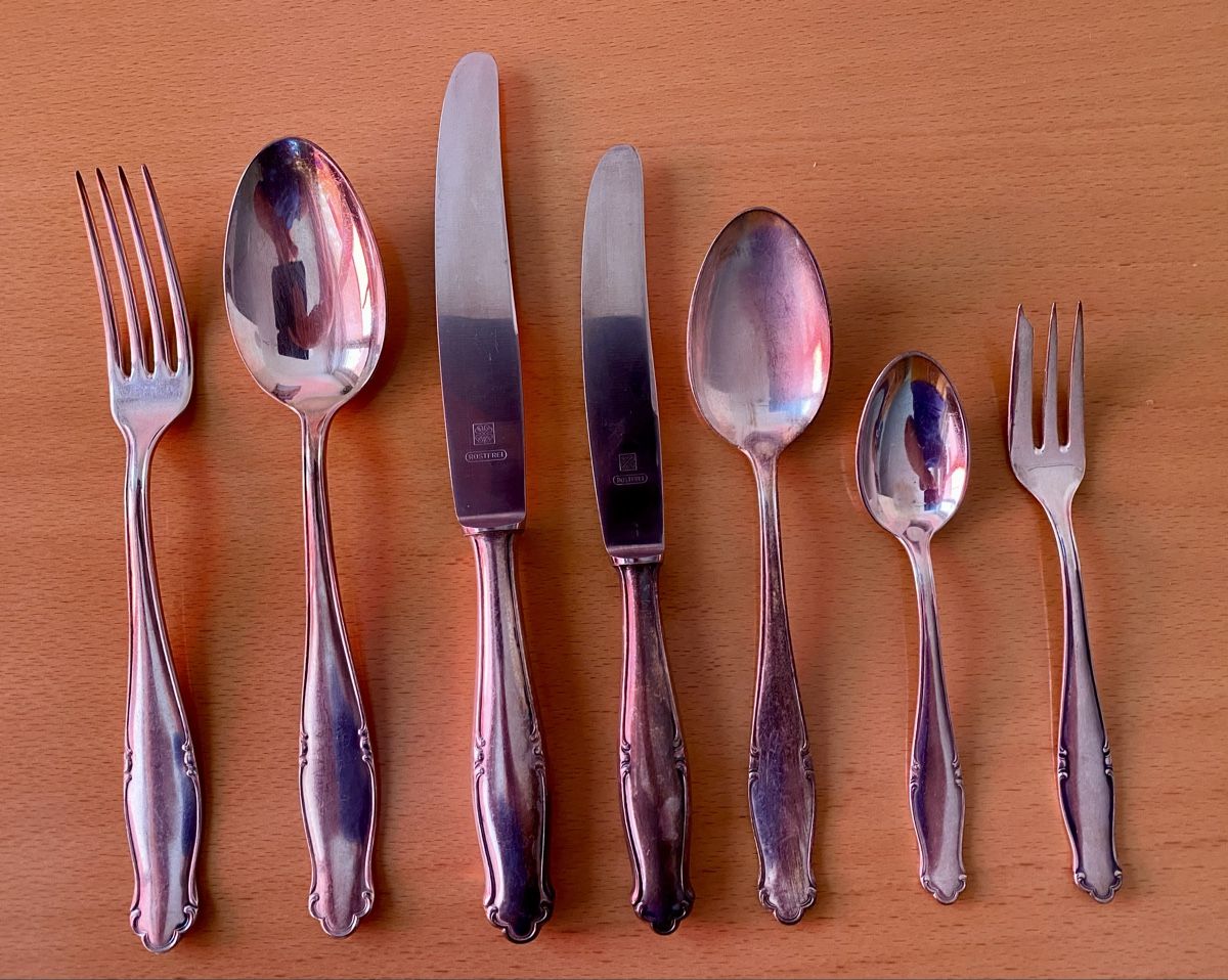 Set di posate: Besteck versilbert  – Usato da Lüsslingen venduto da Elischa1