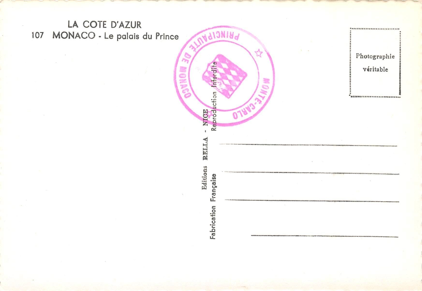 Cartoline postali: 3x Monaco, La Cote d'Azur – Usato da Ottikon b.Kemptth. venduto da Neptun1974 3