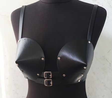 Top/Reggiseno in similpelle-1 Size-nuovo stile unico