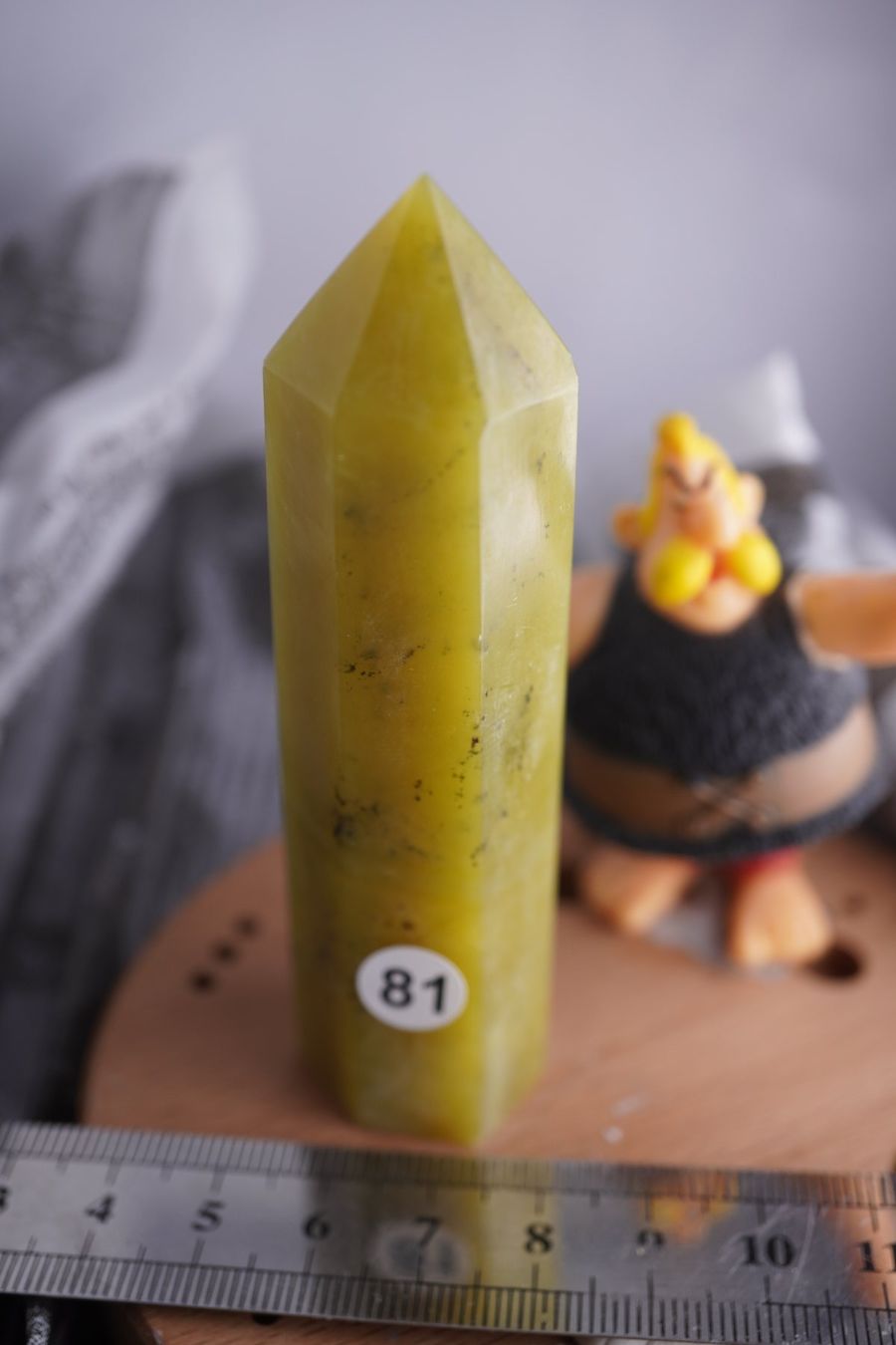 Minerali & Pietre curative: Nephrit Jade       Spitze  ca  95mm x  25mm – Nuovo e nell'imballaggio originale da Eschenbach SG venduto da topstone 3