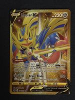 Pokemon Karte, Zacian V Gold, Top Zustand, Near Mint +