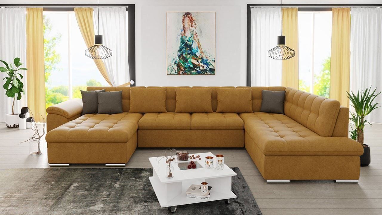 Sofas: Wohnlandschaft Rechts Sofa mit Bettkasten + Schlaffunktion – Neu und originalverpackt aus Wallenwil von toesstal-vertrieb 2