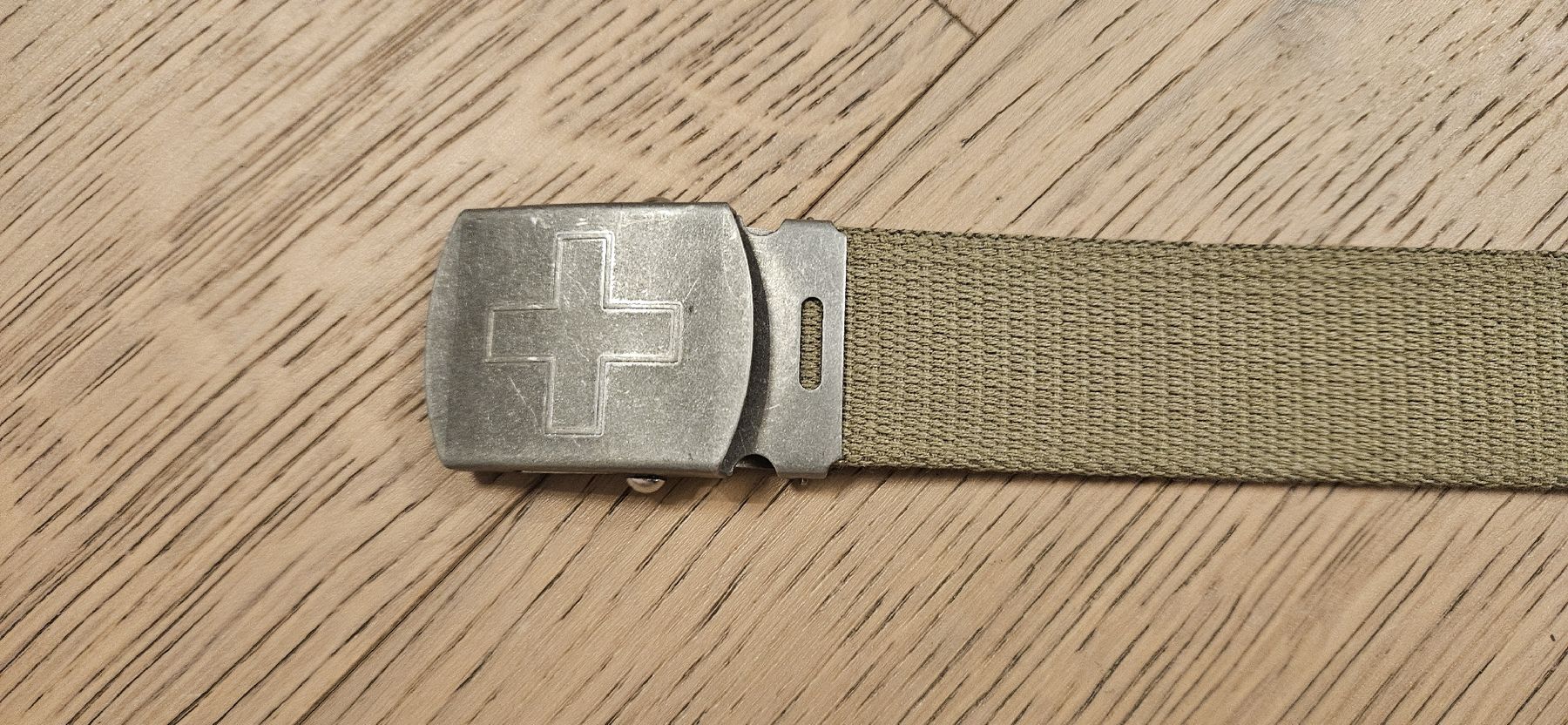 Schweizer Armee Cinture: Armee Textilgürtel olivgrün – Usato da Pfäffikon ZH venduto da mat_gg9b 2