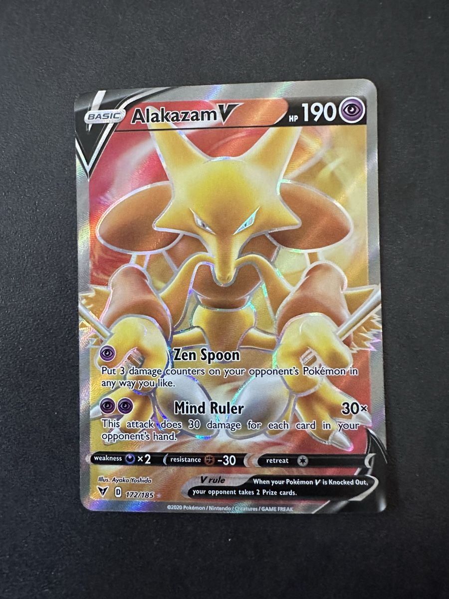 Pokémon Carte collezionabili: Alakazam V Vivid Voltage EN – Nuovo (secondo la descrizione) da Baar venduto da tiiqz