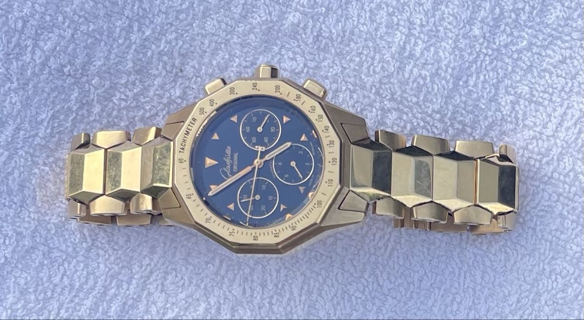 Glashütte Montres: Glashütte Succes Senior Golduhr – D'occasion à Grosshöchstetten par Perle1951 1