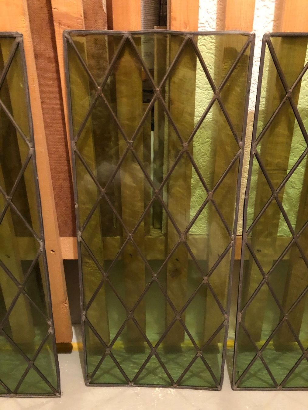 Bicchieri: grünes Glas in Bleifassung – Usato da Flawil venduto da noplan 1