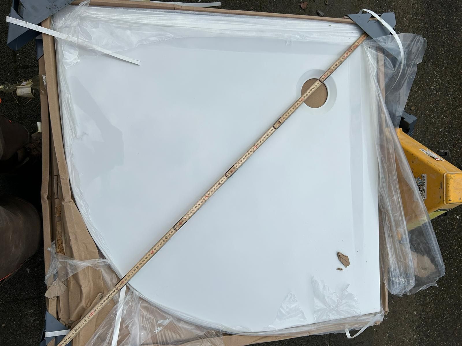 Docce: Duschwanne Eckduschtasse Viertelkreis Neu 90x90cm – Nuovo (secondo la descrizione) da Schötz venduto da Dachs1234 1