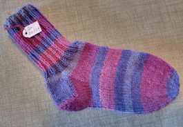 Gestrickte Socken/Wollsocken für Kinder Gr. 26/27