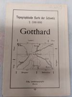 Gotthard - Topographischer Karte 1928 ( Super Tip Top )