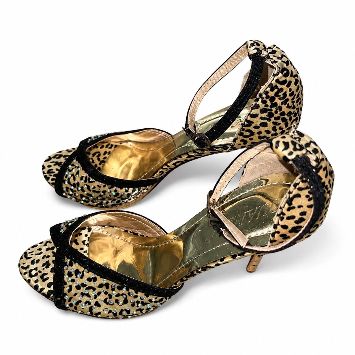 Scarpe da donna: Leoparden High Heels mit Strass Grösse 35 – Usato da Aarberg venduto da LovelyThings_ 1