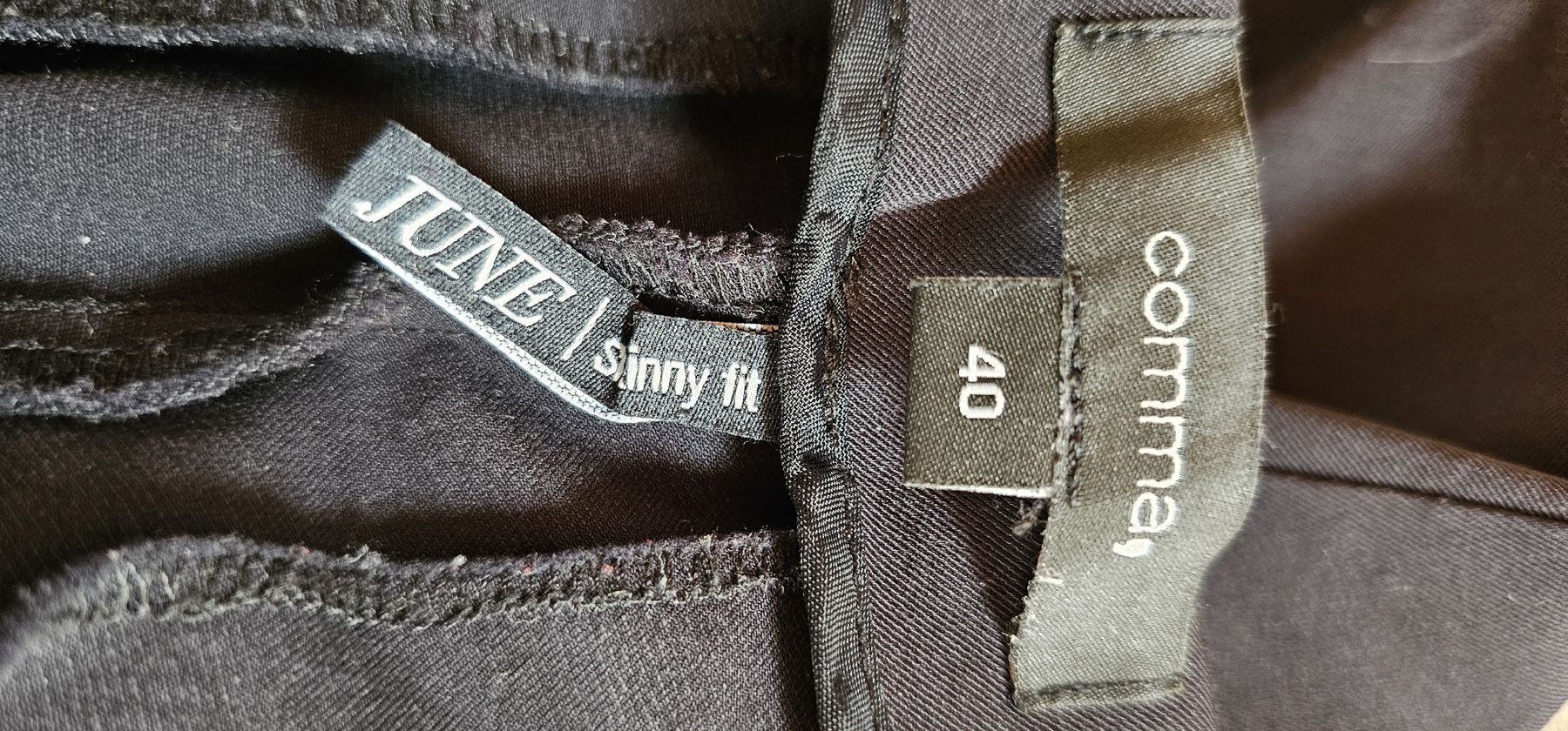 Pantalons: edle schwarze Hose gr. 40 mit gratis bluse L – D'occasion à Ferden par jemyce 3