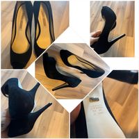 Elegante Buffalo Wildlederpumps, schwarz, Grösse 40