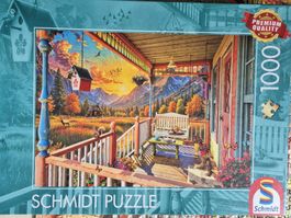 Schmidt Puzzle "Bergland Veranda" 1000 Teile