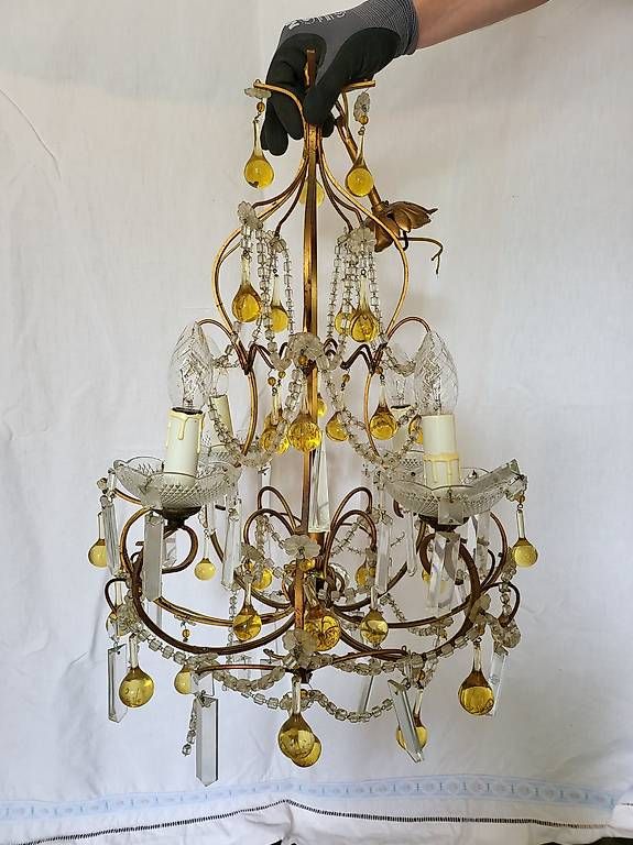 Lampadari & plafoniere: [Brocante] Lustre cage ancien – Usato da Lausanne venduto da ber_qk5j