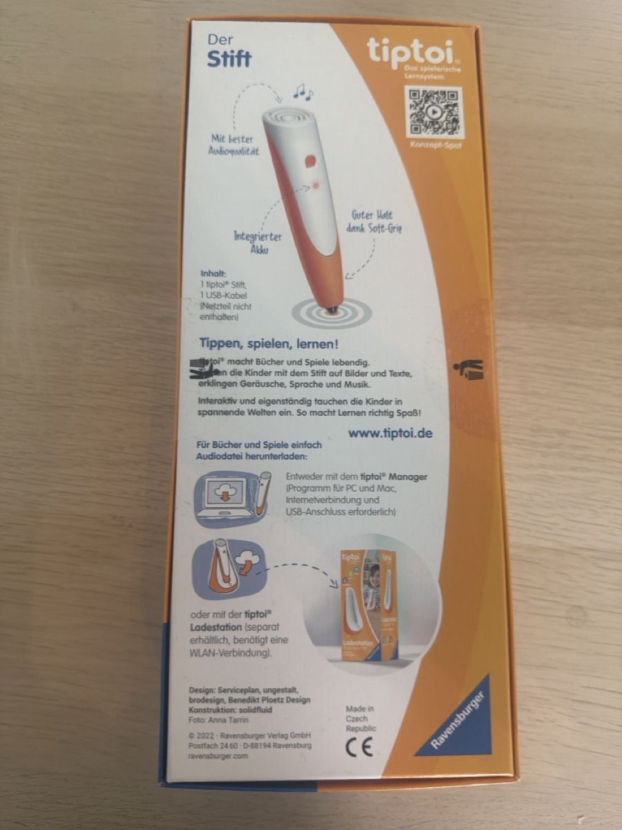 Ravensburger Giochi: Tiptoi Stift - Das spielerische Lernsystem von Ravensburger – Nuovo e nell'imballaggio originale da Winterthur venduto da Miriammici 1
