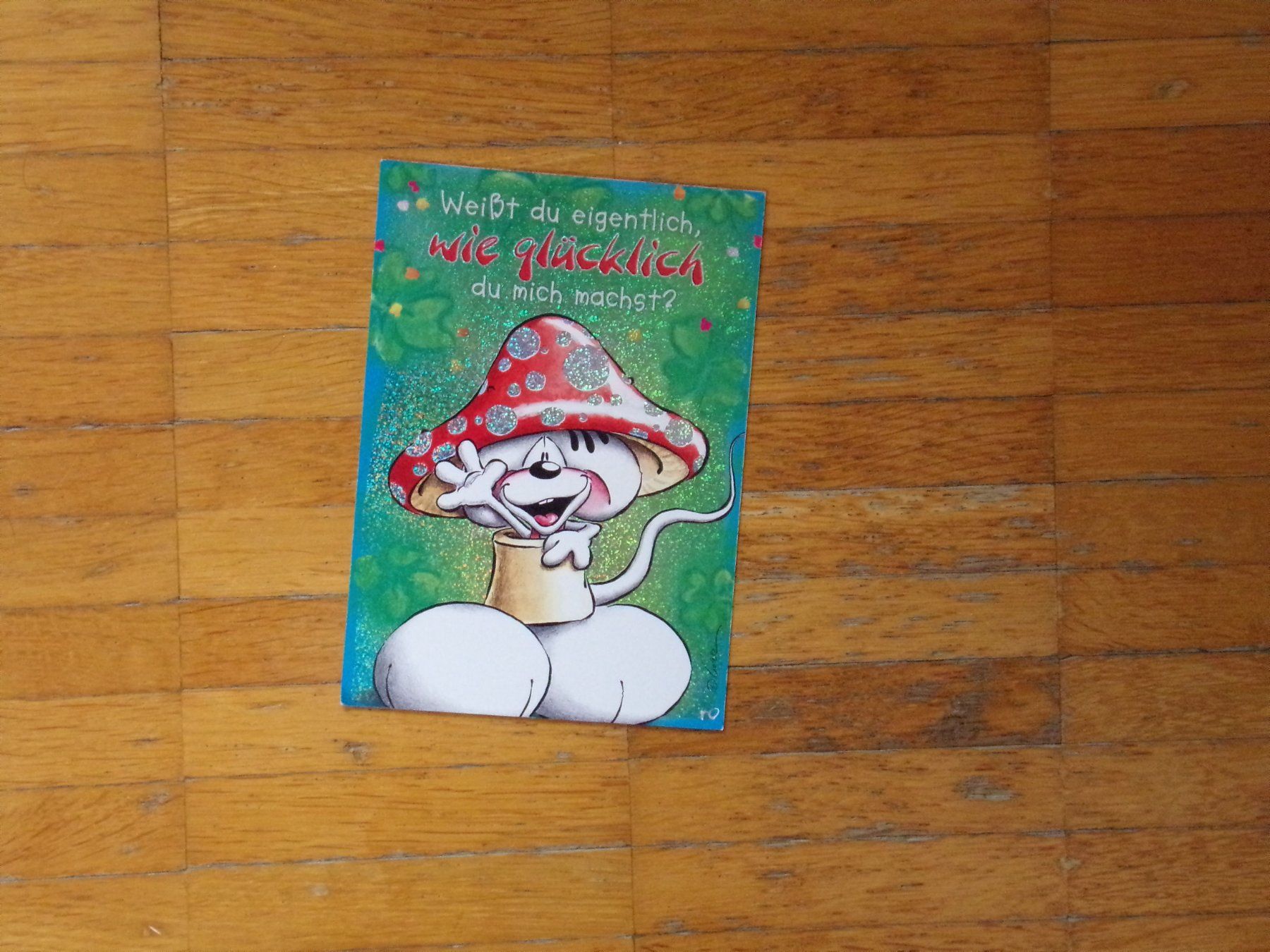 Cartes postales: Diddl Postkarte Glitzerkarte  Weisst du eigentlich wie ... – D'occasion à Winterthur par Jessi_di