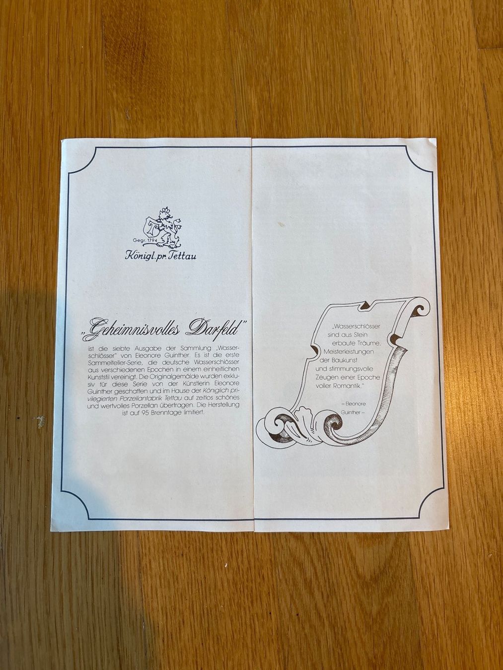 Piatti: Sammelteller Wasserschloss – Usato da Luzern venduto da Sontru 3