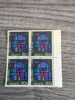 Briefmarken Pro Patria 1970 Helvetia 20 Rappen 4er Block