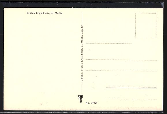 Cartoline postali: St. Moritz, Engadiner Bauernstube aus Zu – Usato da Berlin venduto da bartko-reher 1